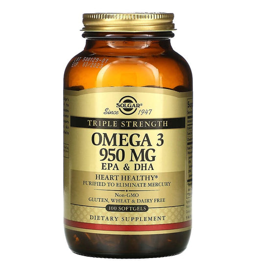 Omega-3, EPA & DHA, Triple Strength, 950 mg, 100 Softgels