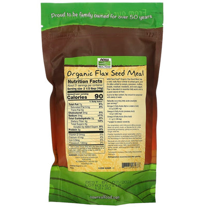 Real Food, Organic Flax Seed Meal, 12 oz (340 g)