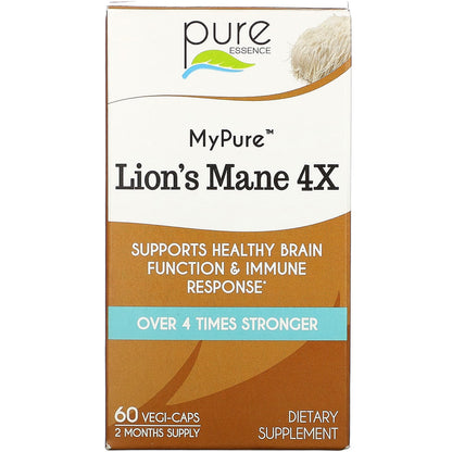 MyPure, Lion's Mane 4X, 60 Vegi-Caps