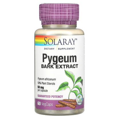 Pygeum Bark Extract, 50 mg, 60 VegCaps