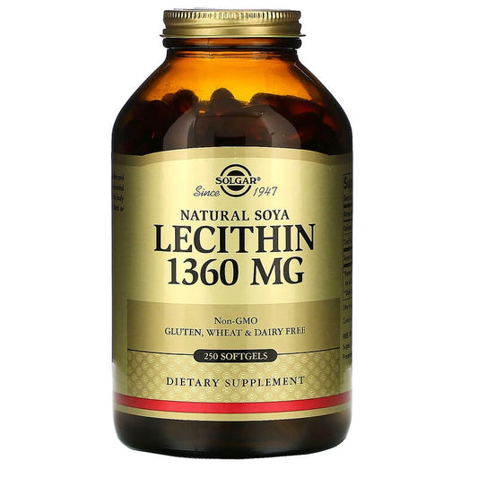 Natural Soya Lecithin, 1,360 mg, 250 Softgels