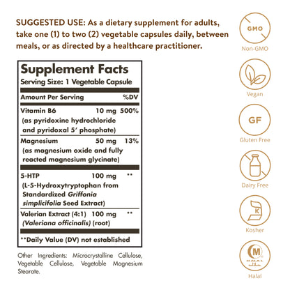 5-HTP 100 mg Vegetable Capsules, 90 ct