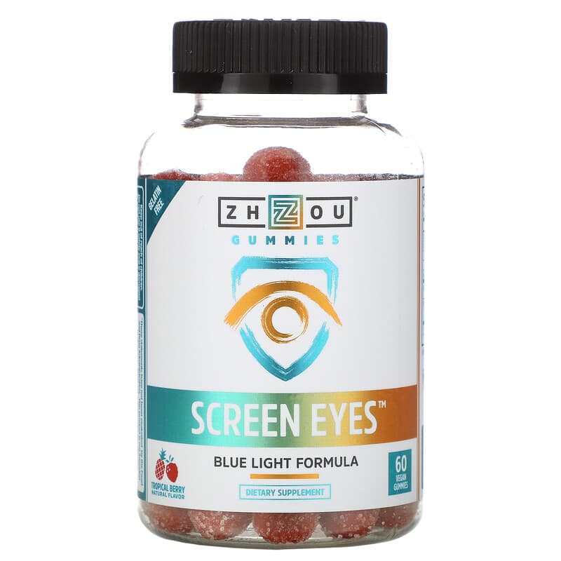 Screen Eyes, Tropical Berry, 60 Vegan Gummies