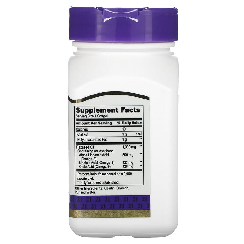 Flaxseed Oil, 1,000 mg, 60 Softgels