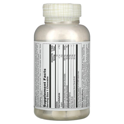 Buffered Vitamin C Chewable, Natural Orange, 500 mg, 100 Chewables