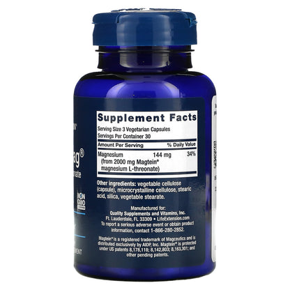 Neuro-Mag, Magnesium L-Threonate, 90 Vegetarian Capsules