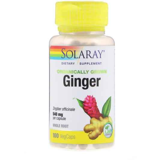 Organically Grown Ginger, 540 mg, 100 VegCaps