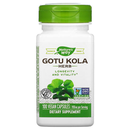 Gotu Kola Herb, 475 mg, 100 Vegan Capsules