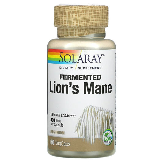 Fermented Lion's Mane Mushroom, 500 mg, 60 VegCaps