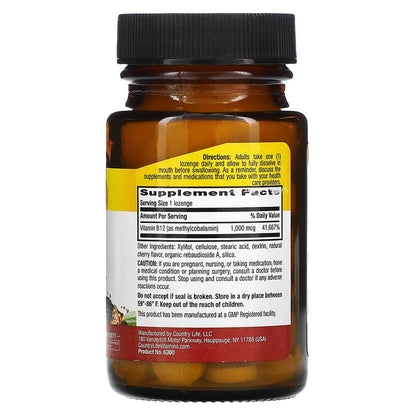 Methyl B12, Cherry, 1,000 mcg, 60 Lozenges