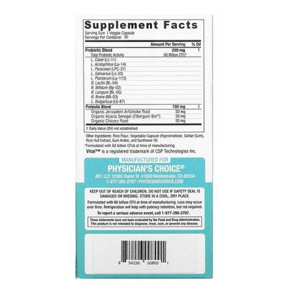 60 Billion Probiotic, 30 Delayed Release Veggie Capsules
