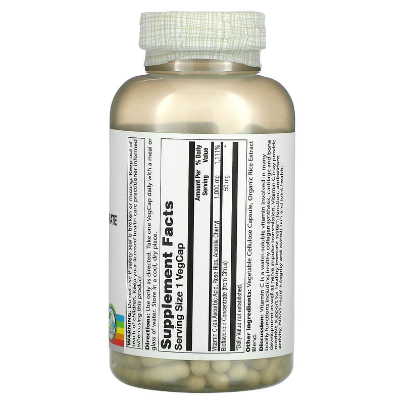 Vitamin C with Bioflavonoid Concentrate, 1,000 mg, 250 VegCaps
