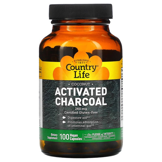 Activated Charcoal, 260 mg, 100 Vegan Capsules