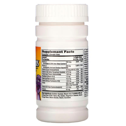 Zoo Friends with Extra C, Orange, 60 Chewable Tablets