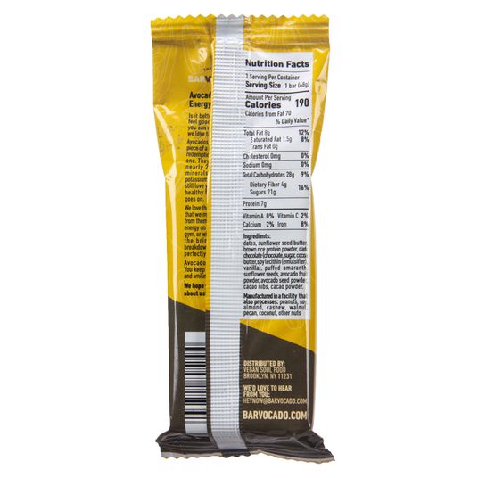 Barvocado Cacao Sunflower 7g. Protein  48g