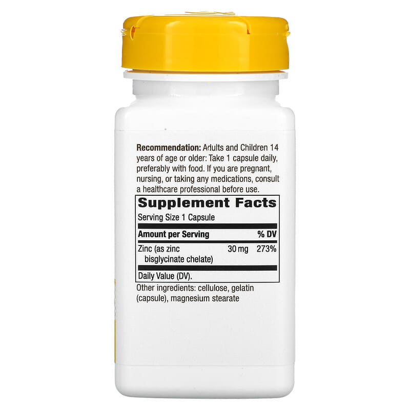 Zinc Chelate, 30 mg, 100 Capsules