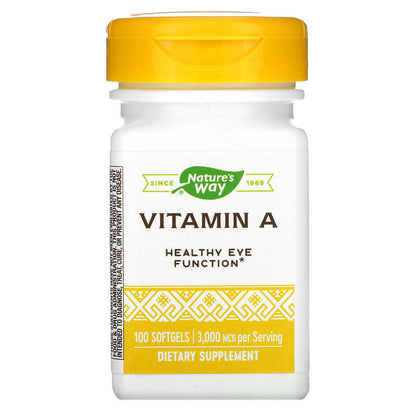 Vitamin A, 3,000 mcg, 100 Softgels