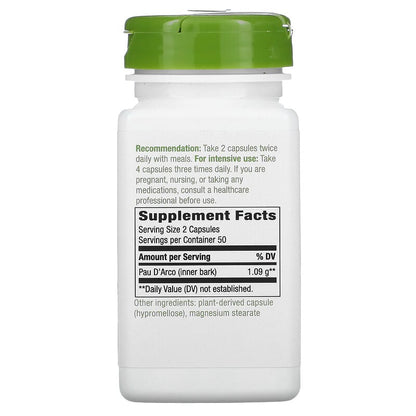 Pau D'Arco Inner Bark, 545 mg, 100 Vegan Capsules