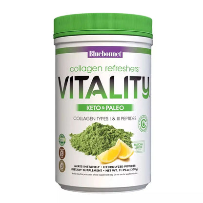 Bluebonnet Collagen Refreshers Vitality Matcha Lemon Flavor 320g