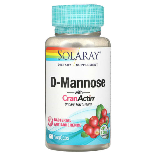 D-Mannose with CranActin, Urinary Tract Health, 60 VegCaps