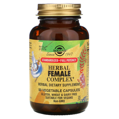 Herbal Female Complex, 50 Vegetable Capsules