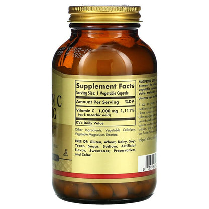 Vitamin C, 1,000 mg, 100 Vegetable Capsules