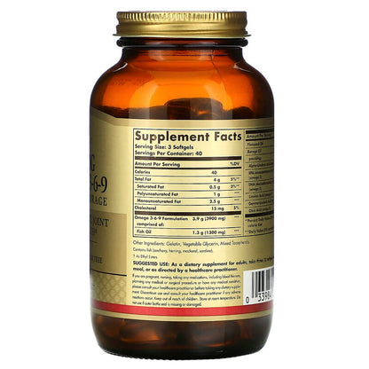 Omega 3-6-9, 1,300 mg, 120 Softgels