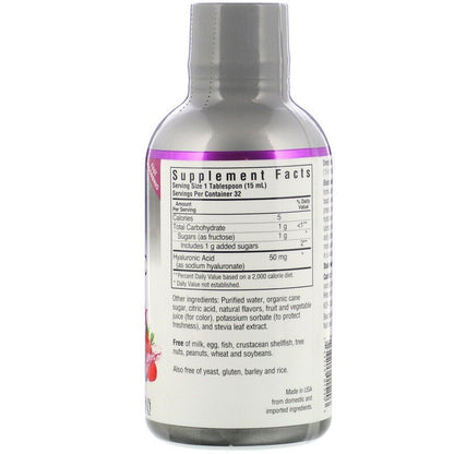 Beautiful Ally Liquid Hyaluronic Acid Mixed Berry 16 fl oz