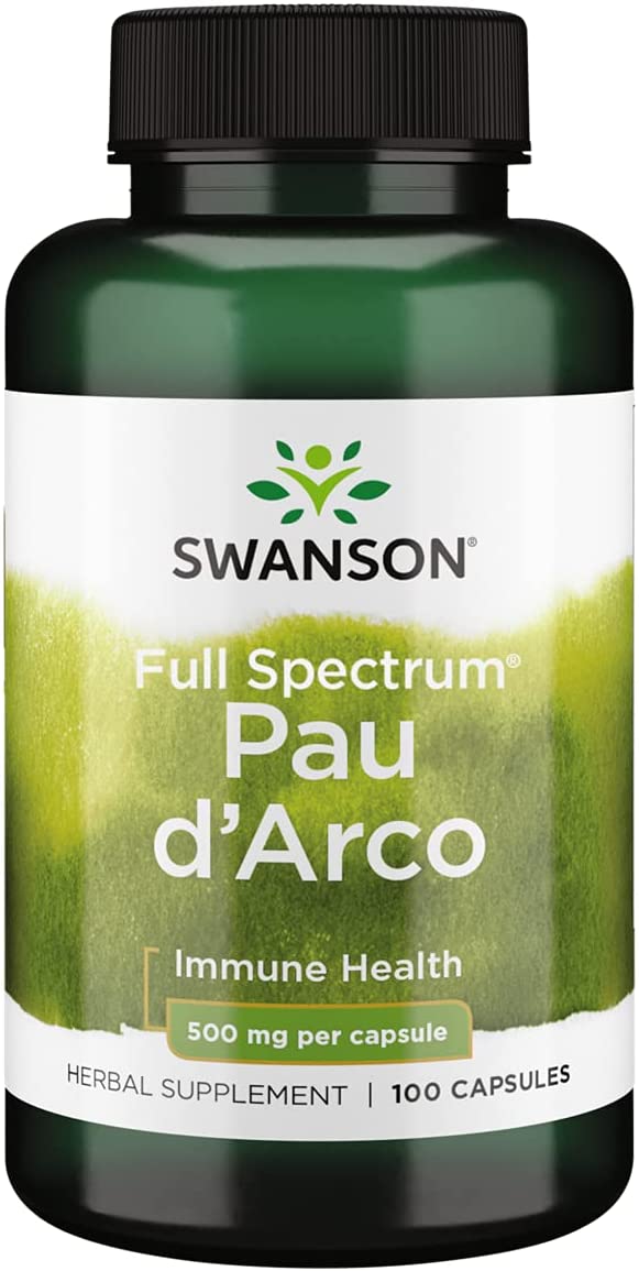 PAU d'Arco 500 Milligrams 100 Capsules