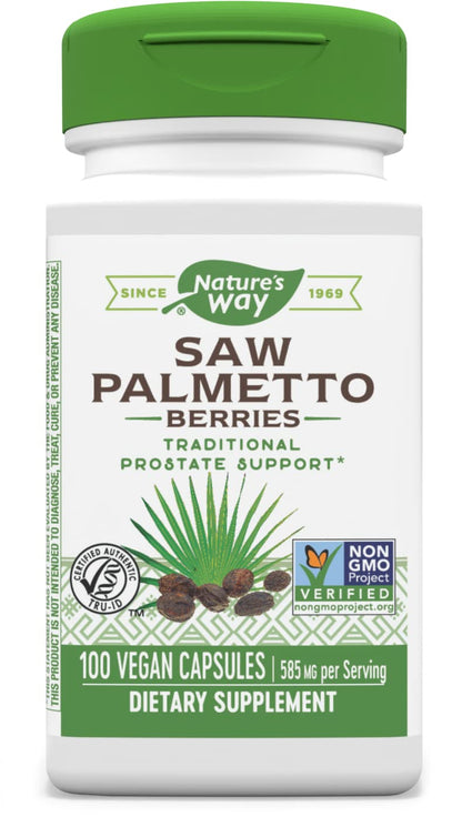 Saw Palmetto Berries, 585 mg, 100 Capsules