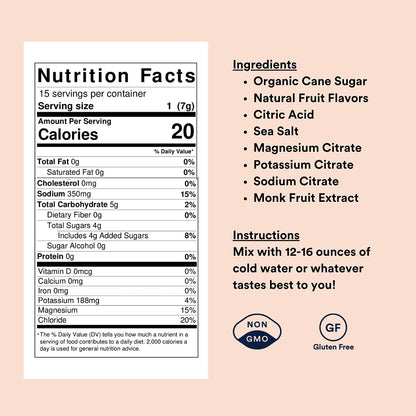 Basis Clean Hydration Mix Variety Pack 15hydration packets