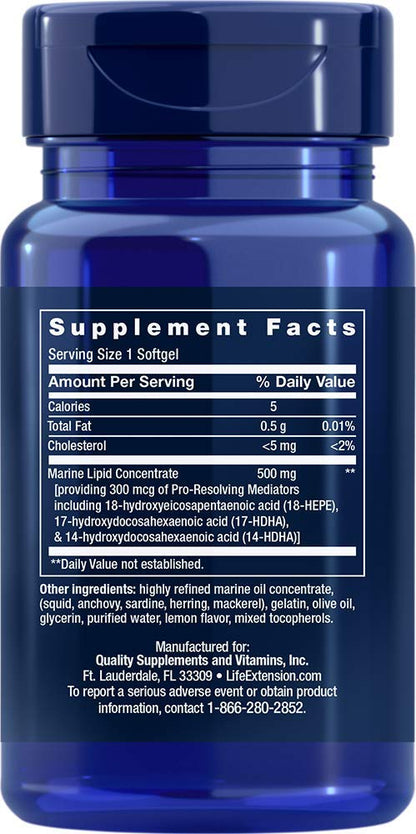 Pro-Resolving Mediators, 30 Softgels