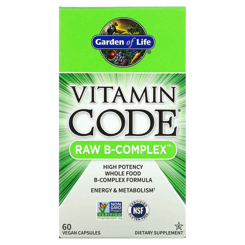 Vitamin Code, RAW B-Complex, 60 Vegan Capsules
