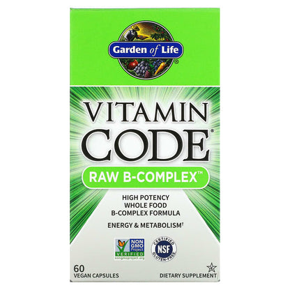 Vitamin Code, RAW B-Complex, 60 Vegan Capsules