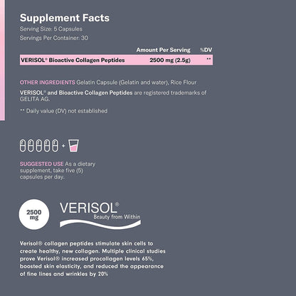 Bioactive Collagen Premium Hydrolyzed Collagen 150 Capsules