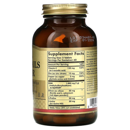 Skin, Nails & Hair, Advanced MSM Formula, 120 Tablets