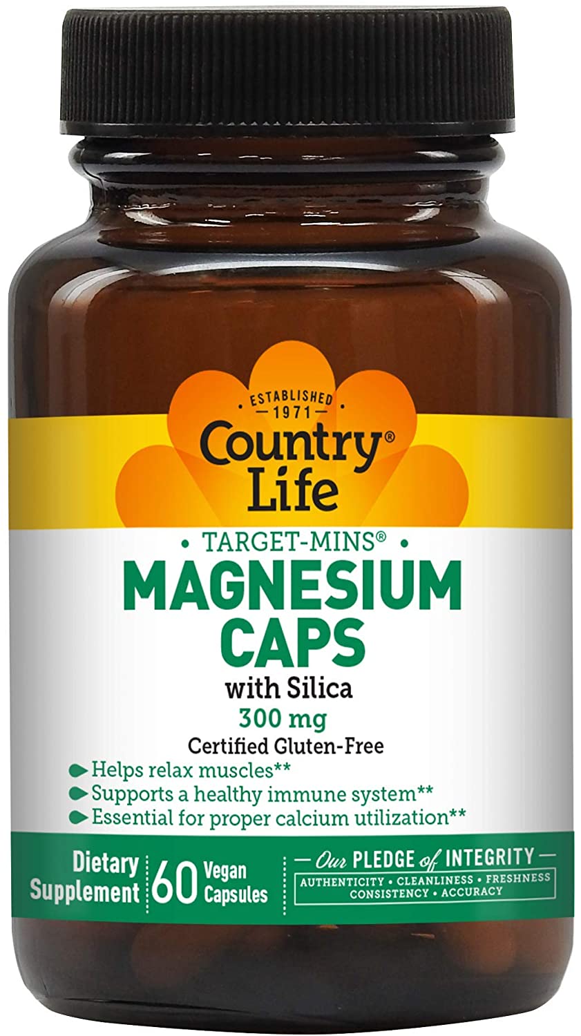 Target-Mins Magnesium with Silica 300 mg - 60 Vegetarian Capsules