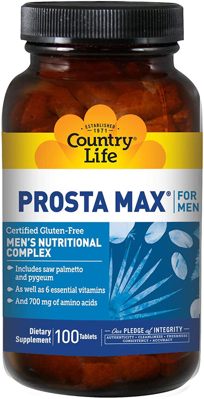 Prosta Max for Men - 100 Tablets - Men's Nutritional Complex