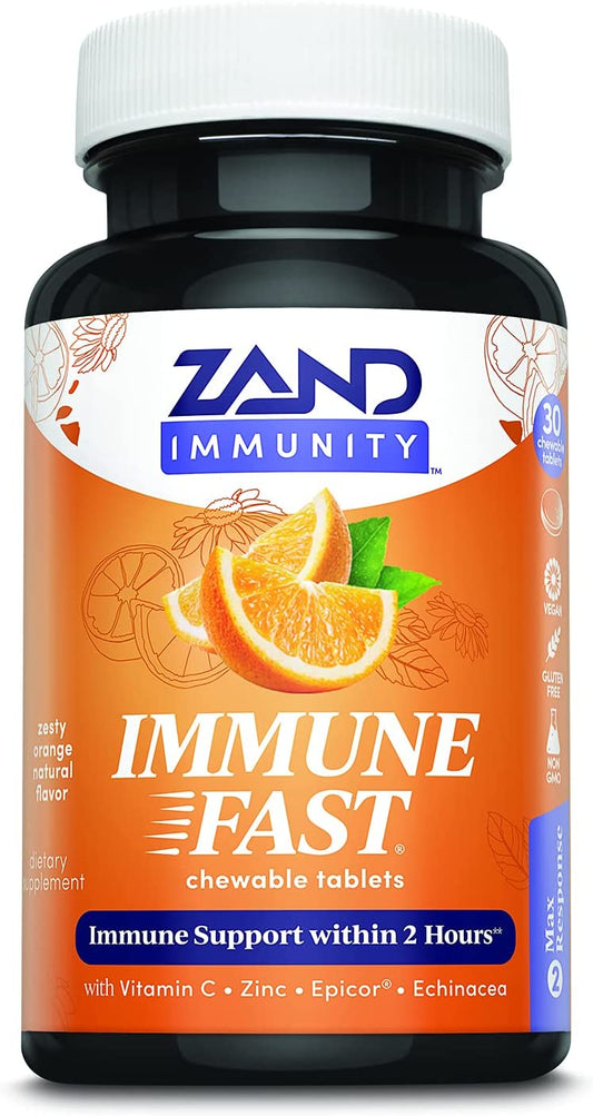 Immune Fast Zesty Orange Chews, 30 Tablets, 10 Serv.