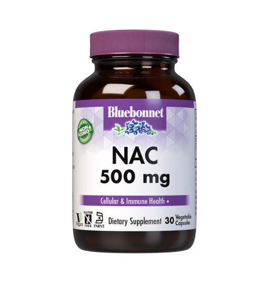 NAC (free-form N-acetyl-L-cystine), 500 mg, 30 Vcaps
