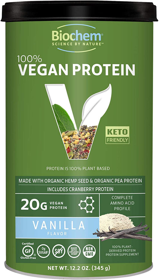 100% Vegan Plant Protein - Vanilla - 11.4 oz