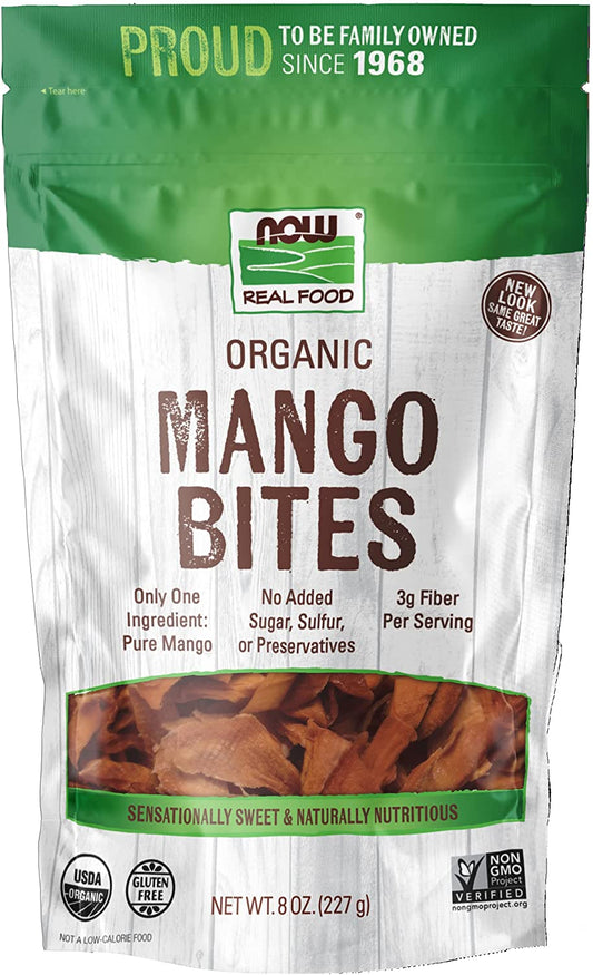 Now Real Food Mango Bites Organic 227g