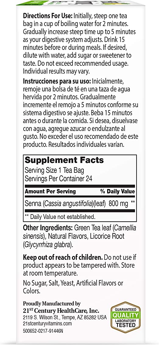 Herbal Slimming Tea, All Natural, 24 Tea Bags, 1.7 oz (48 g)