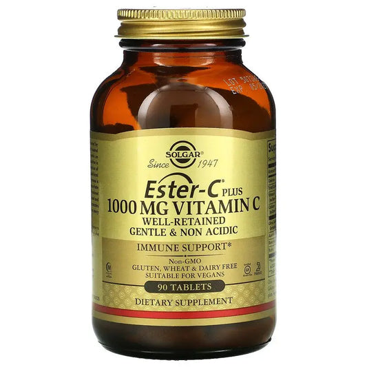 Solgar Ester C Plus 1000mg with Vitamin C Tablet High Strength Vegan Gluten Free
