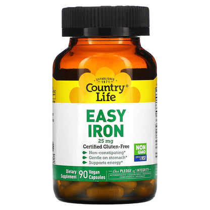Easy Iron, 25 mg, 90 Vegan Capsules