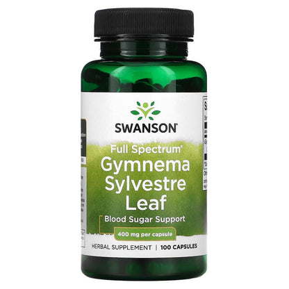 Gymnema Sylvestre Leaf, Full Spectrum, 400 mg, 100 Capsules
