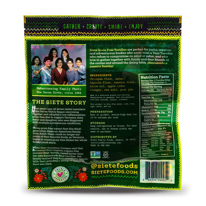 Grain Free Chickpea Flour Tortilla, 7 OZ