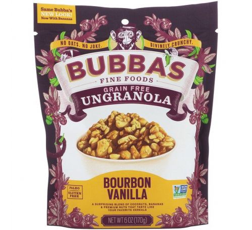 Bubbas Ungranola Bourbon Vanilla 6oz