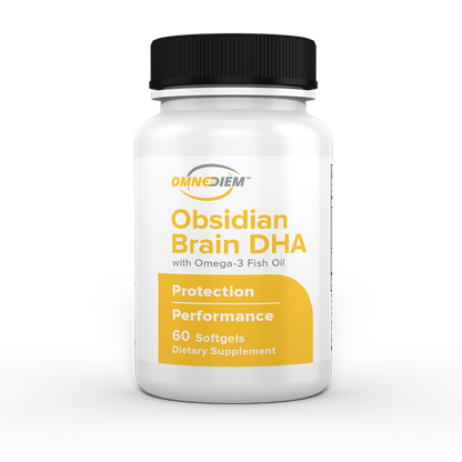 Obsidian Brain DHA with Omega-3 Marine Oil, 60 Softgels