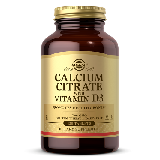 Calcium Citrate with Vitamin D3 Tablets, 120 ct